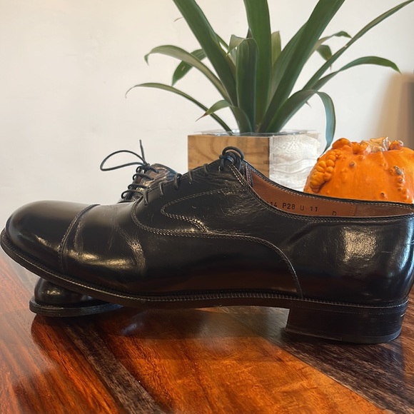 Salvatore Ferragamo Florence Mens Dress Shoes Side 11 D. Mint Condition - Picture 12 of 12